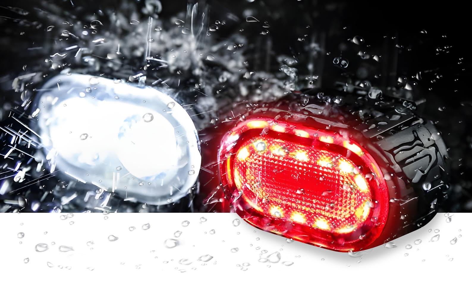 LAMPKA ROWEROWA ŚWIATŁO PRZÓD TYŁ LED NA ROWER KIEROWNICĘ MOCNA USB JASNA Kod producenta SWIATLO NA ROWER TYLNIE PRZEDNIE DWA KOLORY