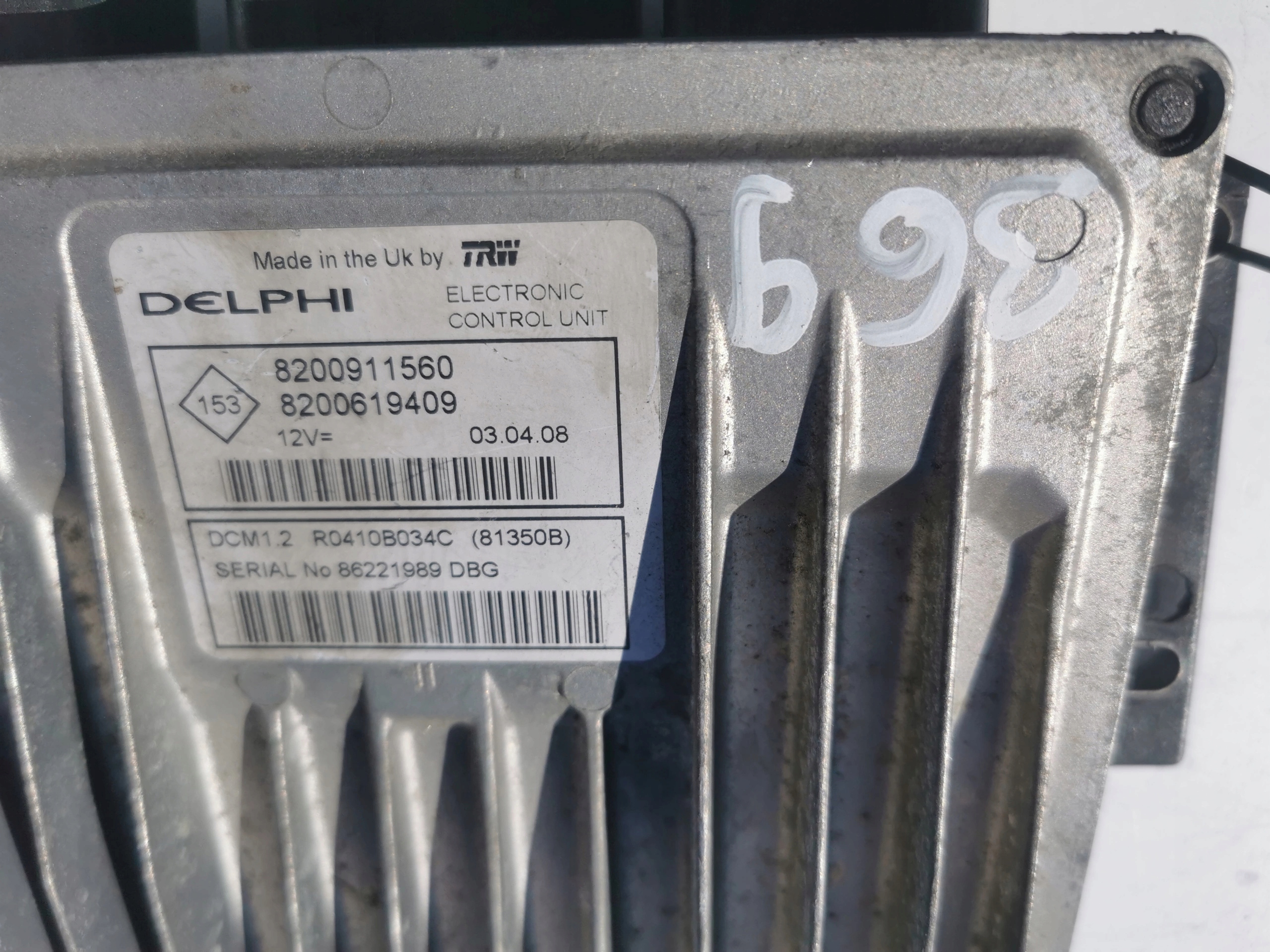 RENAULT CLIO 1.5DCI 8200911560 8200619409 computer