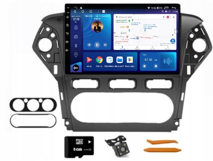 Rádio Android Navigácia VQ230 Qled Carplay Lte Gps Ford Mondeo 4 MK4 10-14