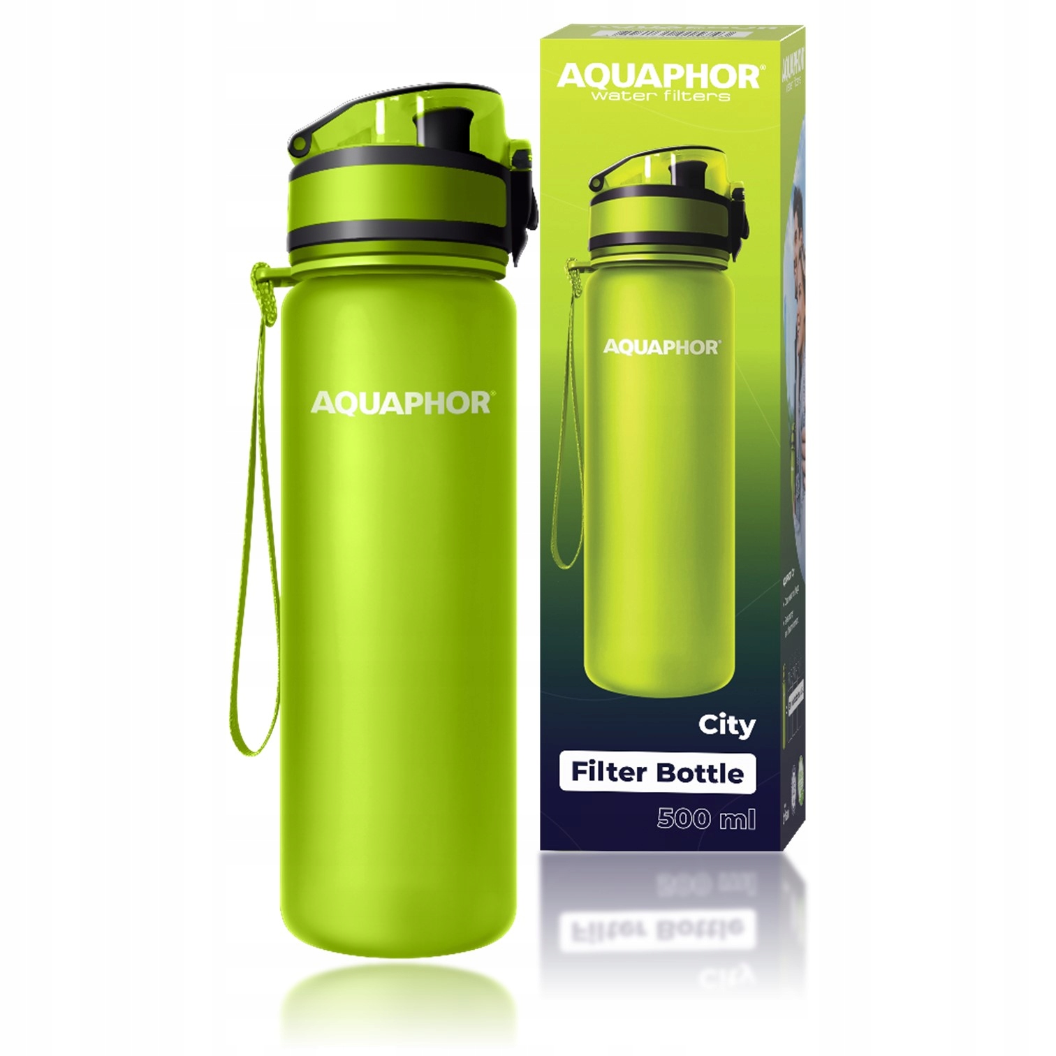 

Butelka filtrująca Aquaphor City 0,5 l zielony