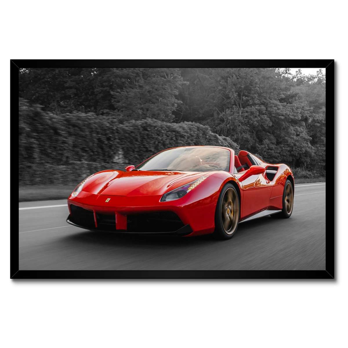 Plakáty v rámu 60x40 Červené Ferrari Fura
