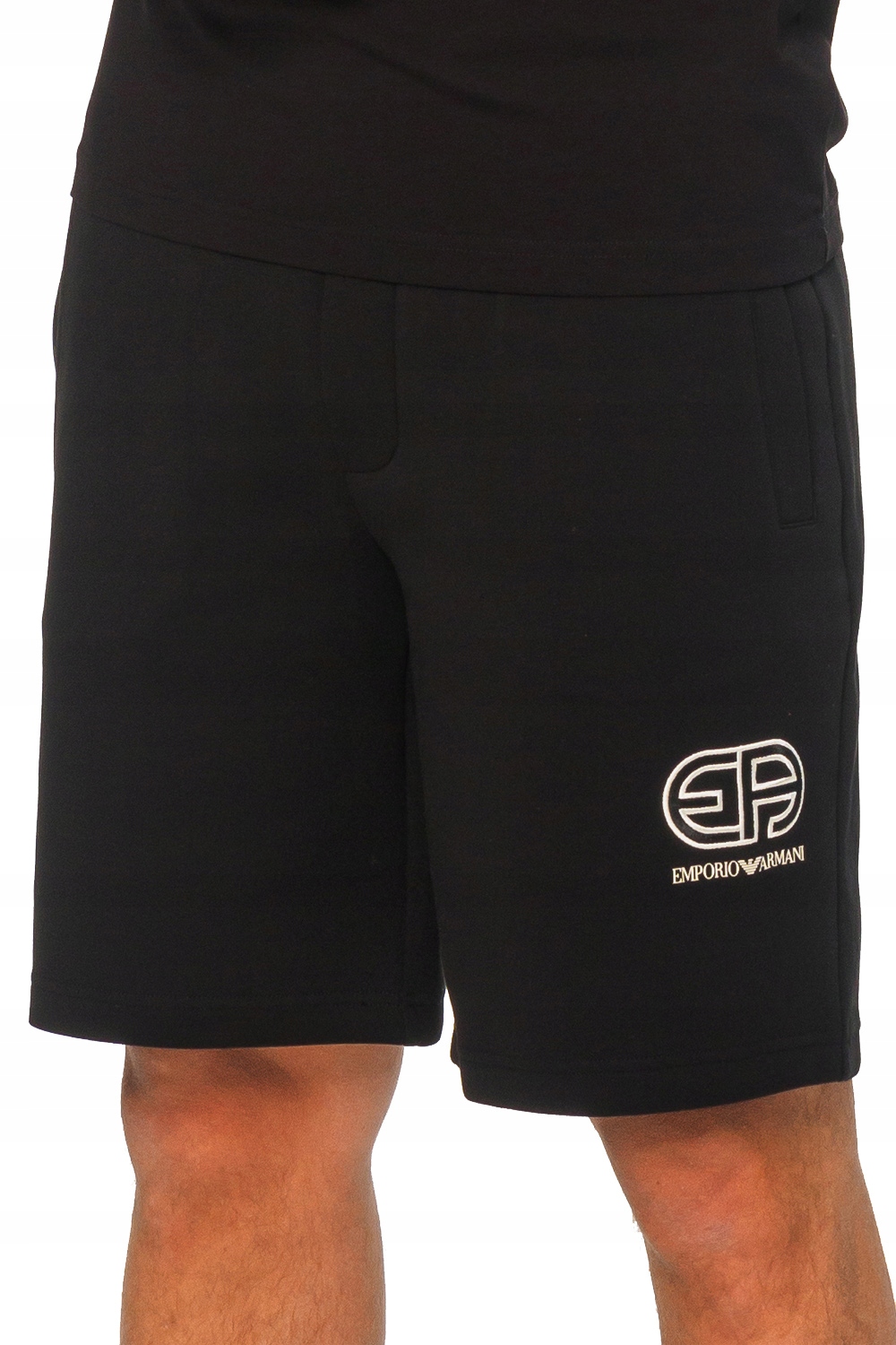 

Emporio Armani czarne bawełniane szorty męskie r M