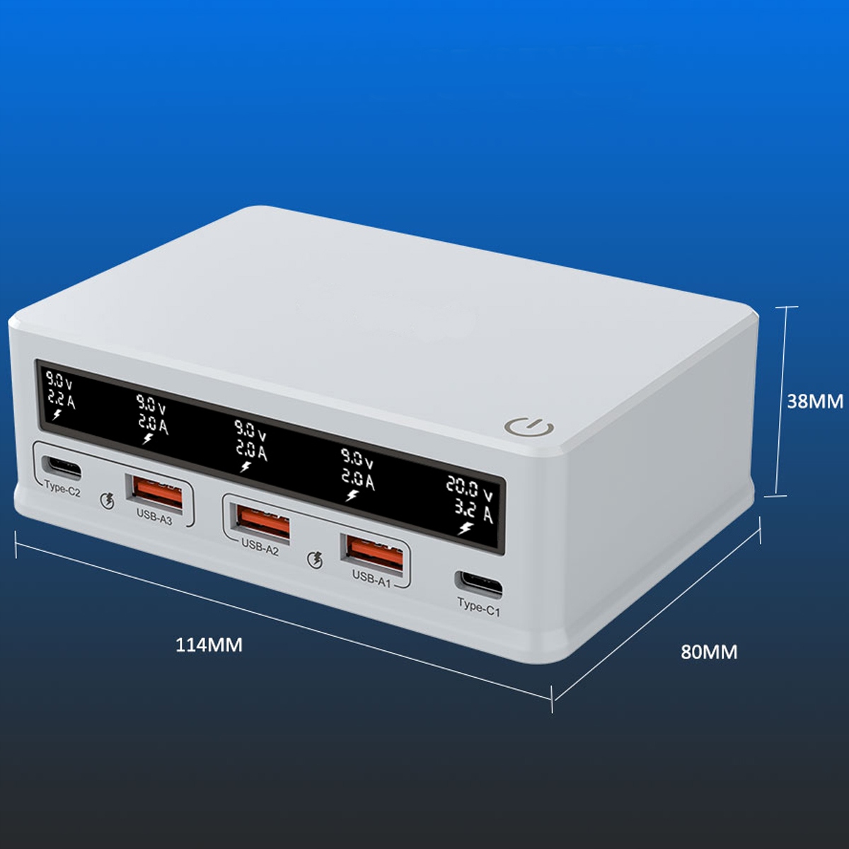 Szybka Ładowarka Zasilacz 110W USB PD LCD Przeznaczenie uniwersalna