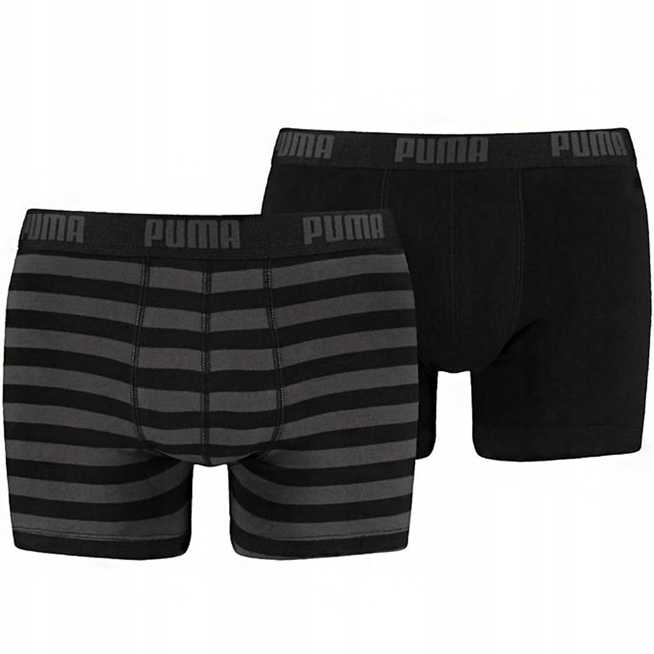 

Bokserki męskie Puma Stripe 1515 Boxer 2P czarne 9