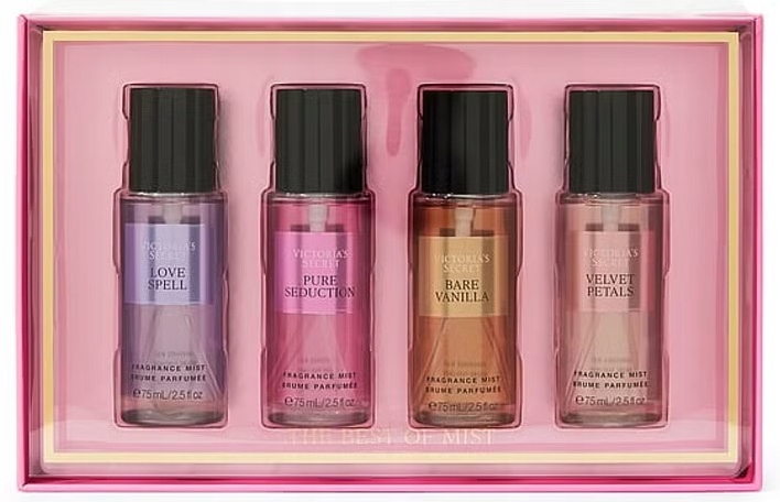 Secret Zestaw 4 Mgiełek Bare Velvet Pure Love Spell New