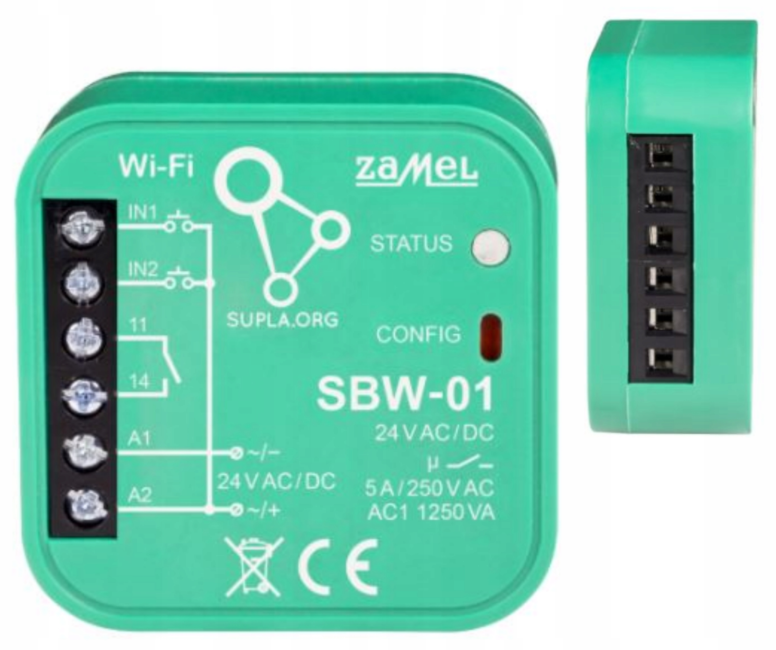 Bránový ovládač Wi-fi, 1-kanálový SBW-01