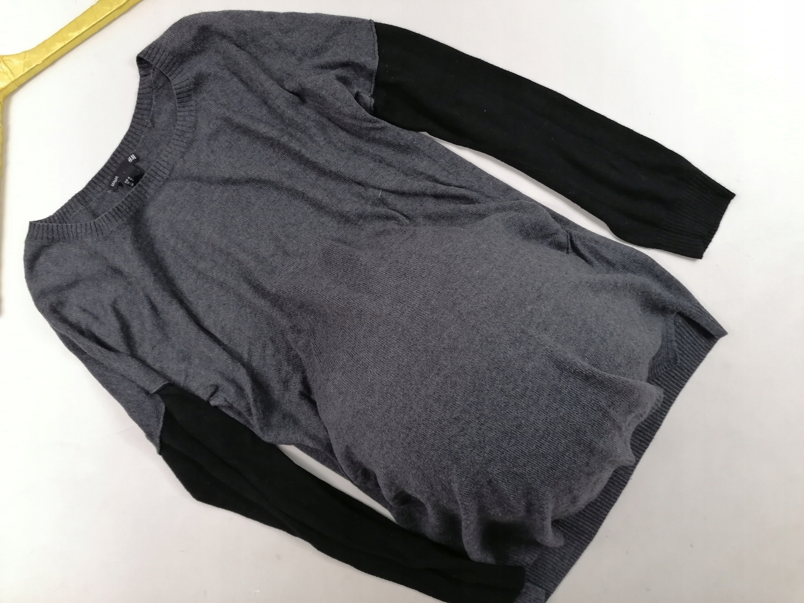 MAMA H&M 38/M Dwukolorowy Sweter ciążowy
