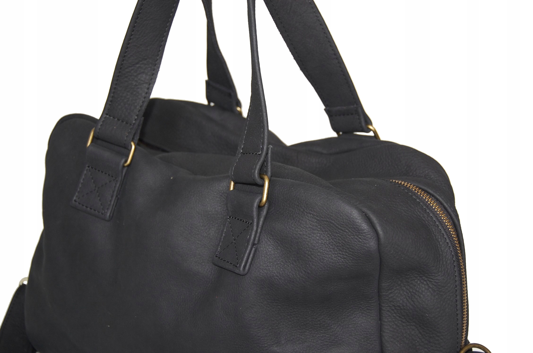 DUŻA TOREBKA ZE SKÓRY NATURALNEJ- KUFER Marka bez marki