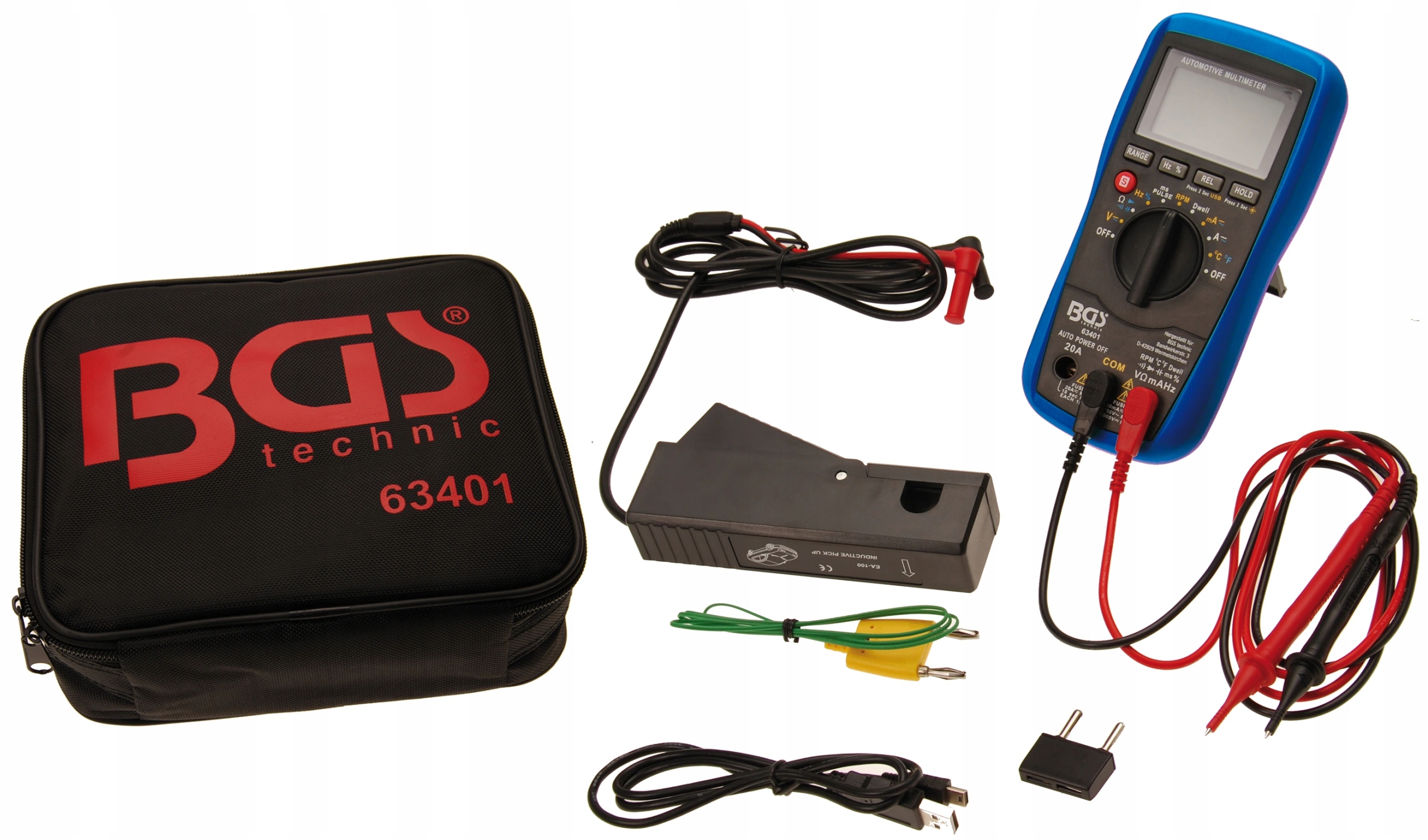 Bgs 63401, Digitálny multimeter s Usb rozhraním pre automobily