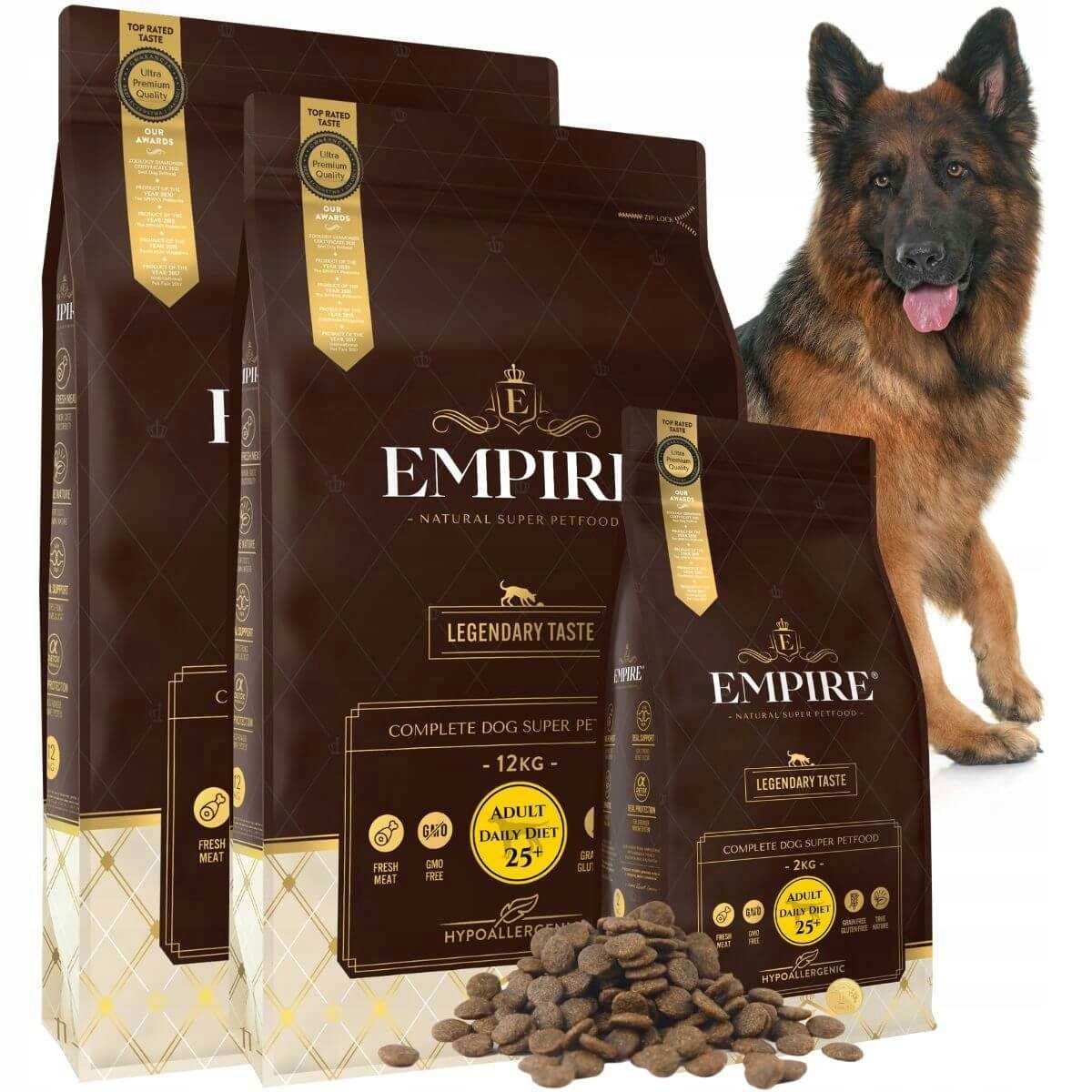 Sucha Karma Dla Owczarka Niemieckiego Empire Adult Zestaw 24 Kg +2KG