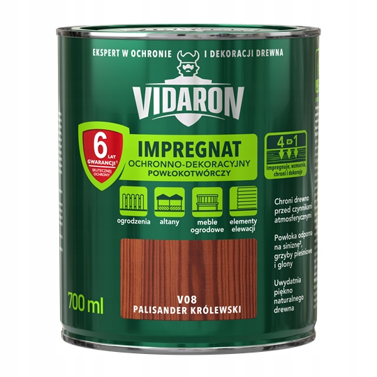 

Vidaron Impregnat 4w1 Palisander Królewski 0,7L