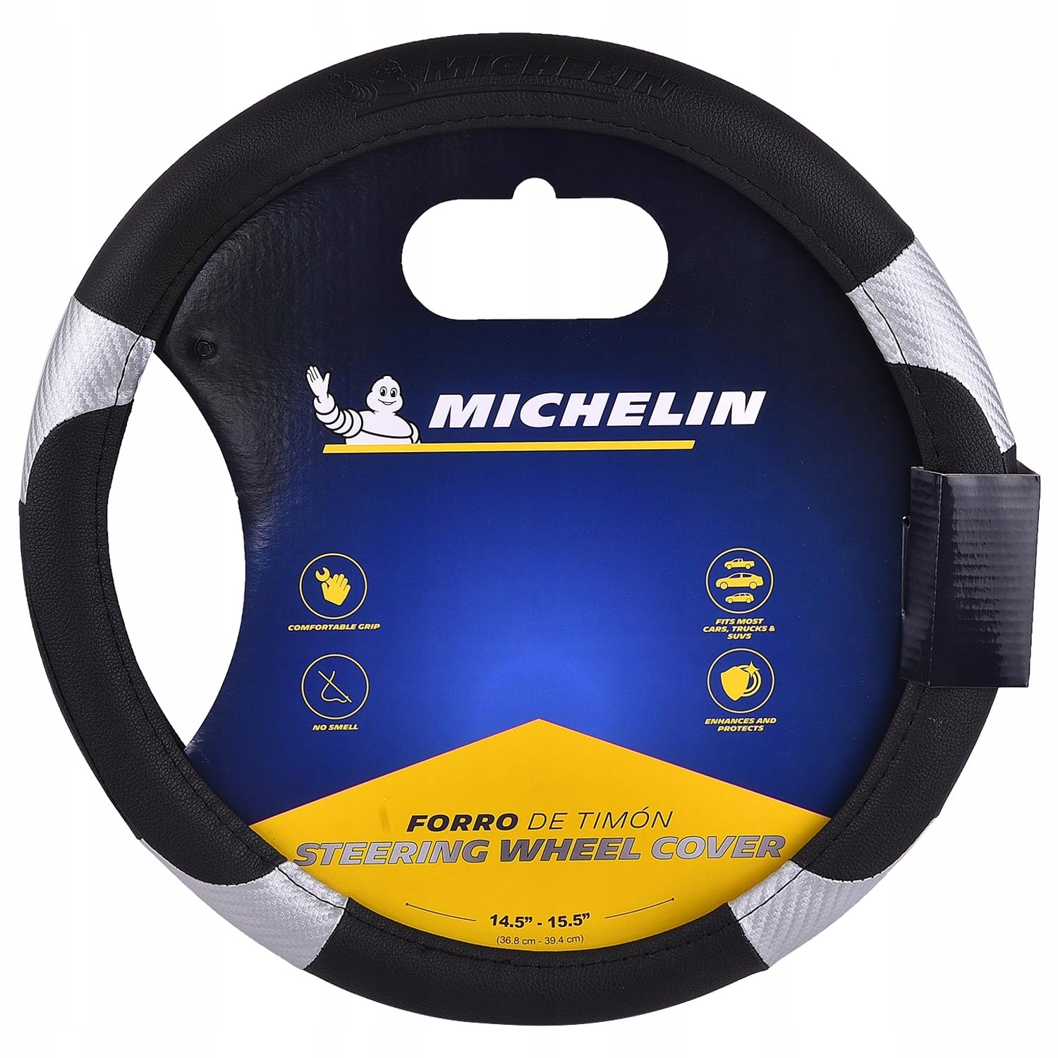 Michelin Pokrowiec Na Kierownicę Czarny/Szary M 36,8-39,4cm