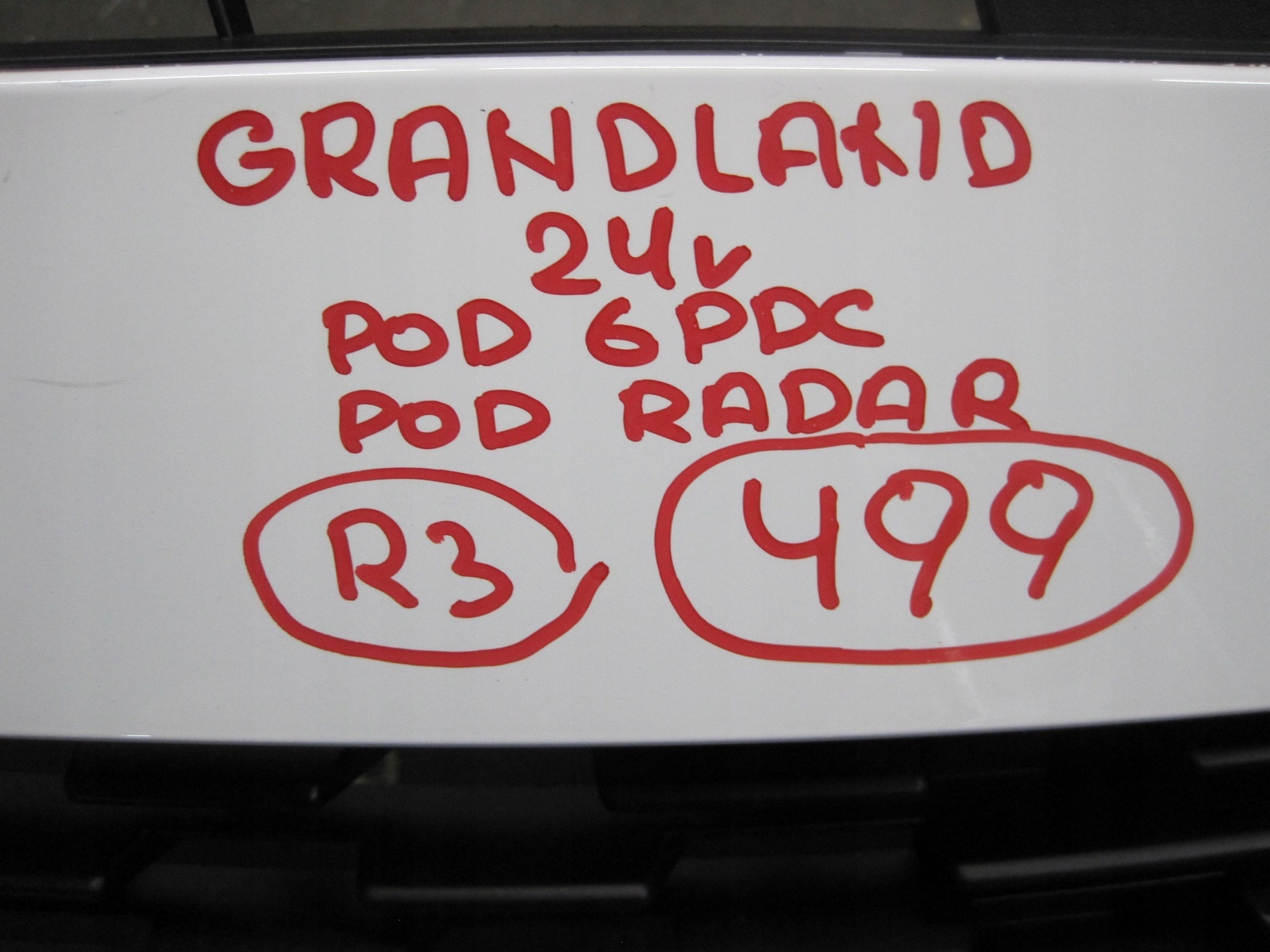 bumper OPEL GRANDLAND X below 6 PDC below RADAR front