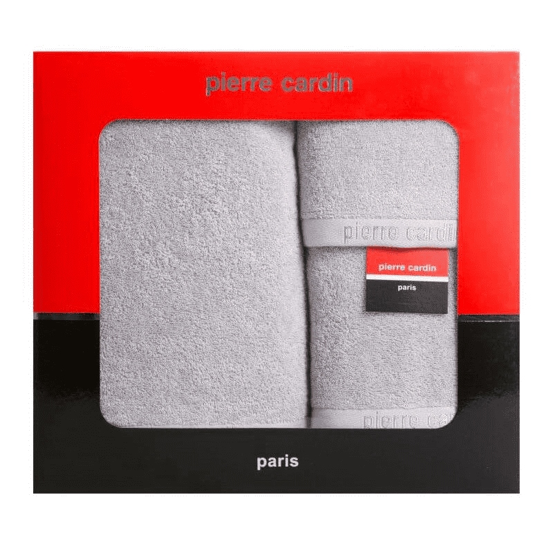 Pierre Cardin Sada 3 ručníků Evi stříbrná