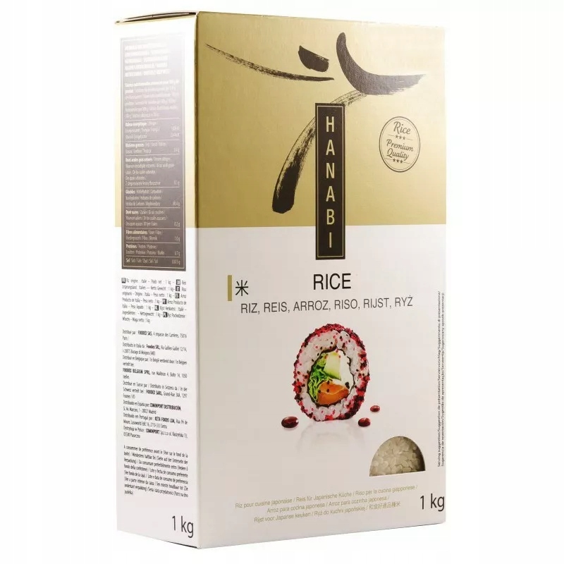

Ryż do sushi Hanabi 1kg Premium Quality