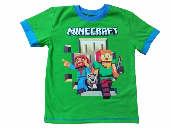 

Bluzka Krótki Rękaw T-shirt Koszulka 146 Minecraft