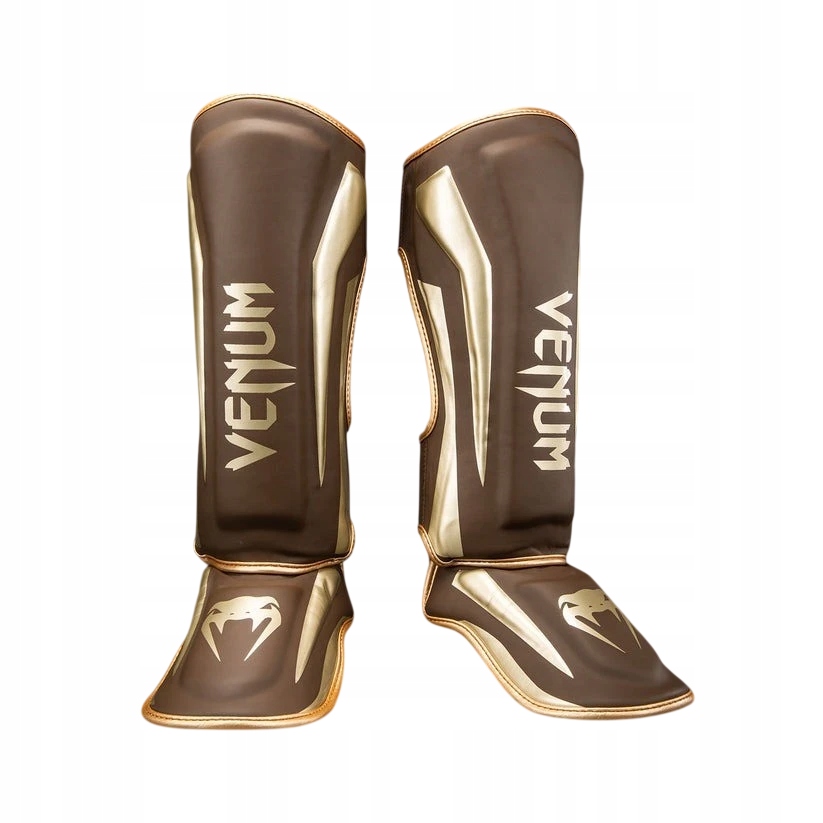 ochraniacze piszczeli i stopy venum elite L Ciemny Brązowy