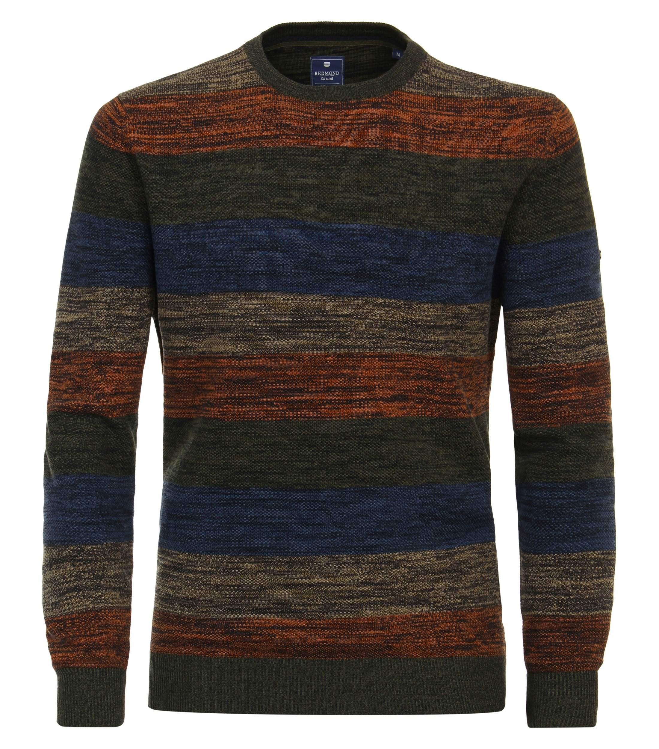 Redmond Velké Velikosti Pulovr S Pruhovaným Bavlněným Svetrem 4XL 152 cm