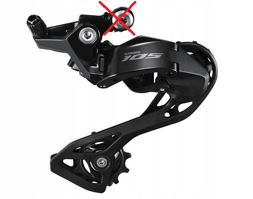 Przerzutka tylna Shimano 105 RD-R7100 12rz 12s 12 rzędów Shadow Rd