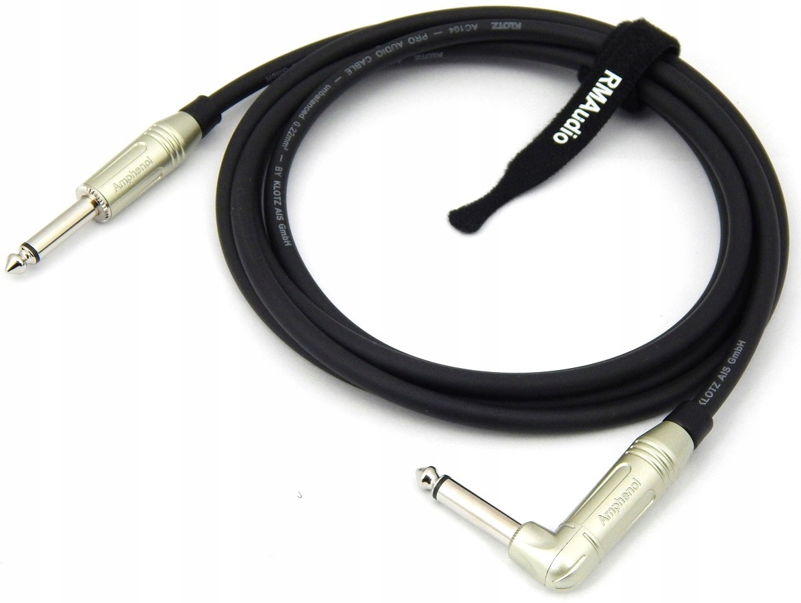 

Klotz Kabel Gitarowy Jack 6,3mm Kątowy 1m