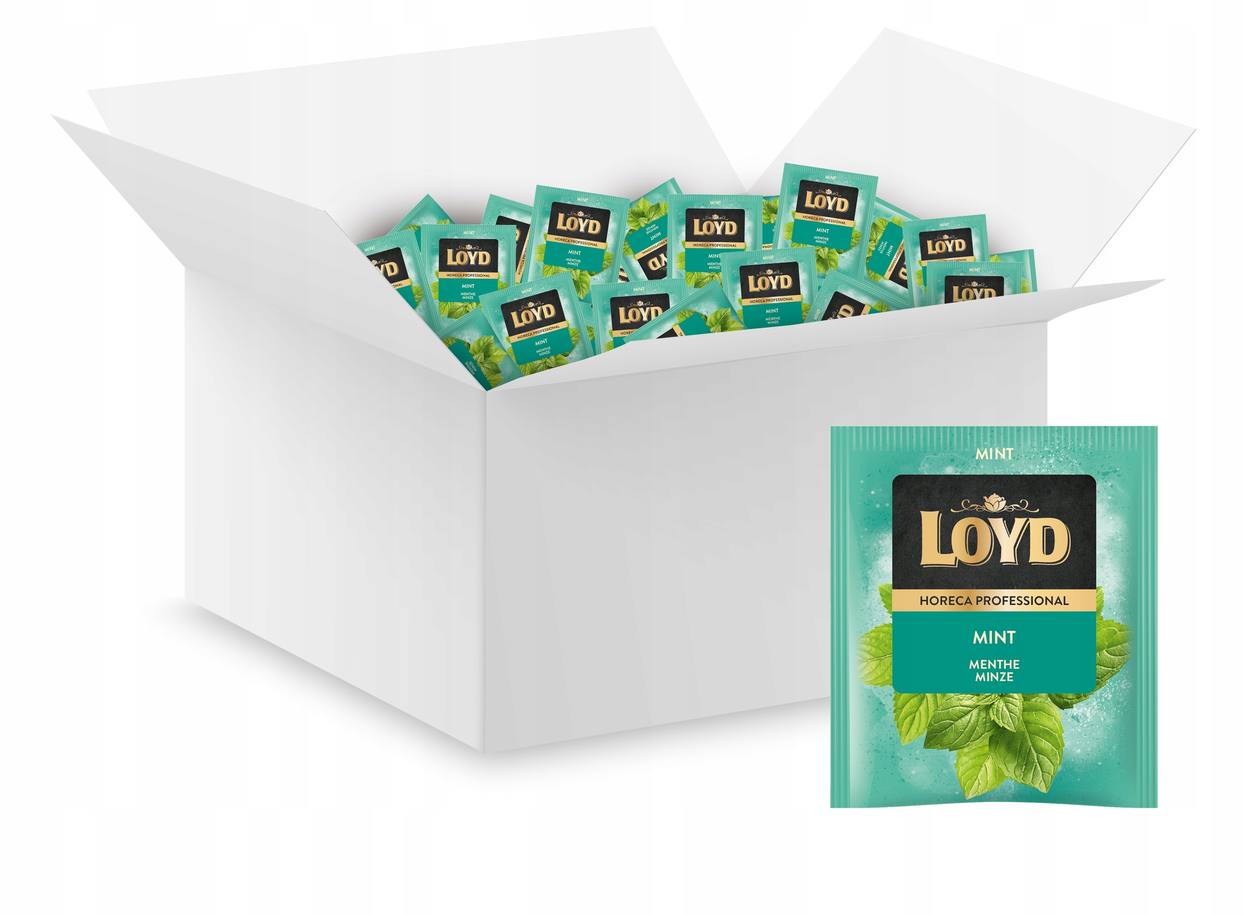 Herbata Loyd Mięta herbata ziołowa ekspresowa kopertowana 500szt horeca