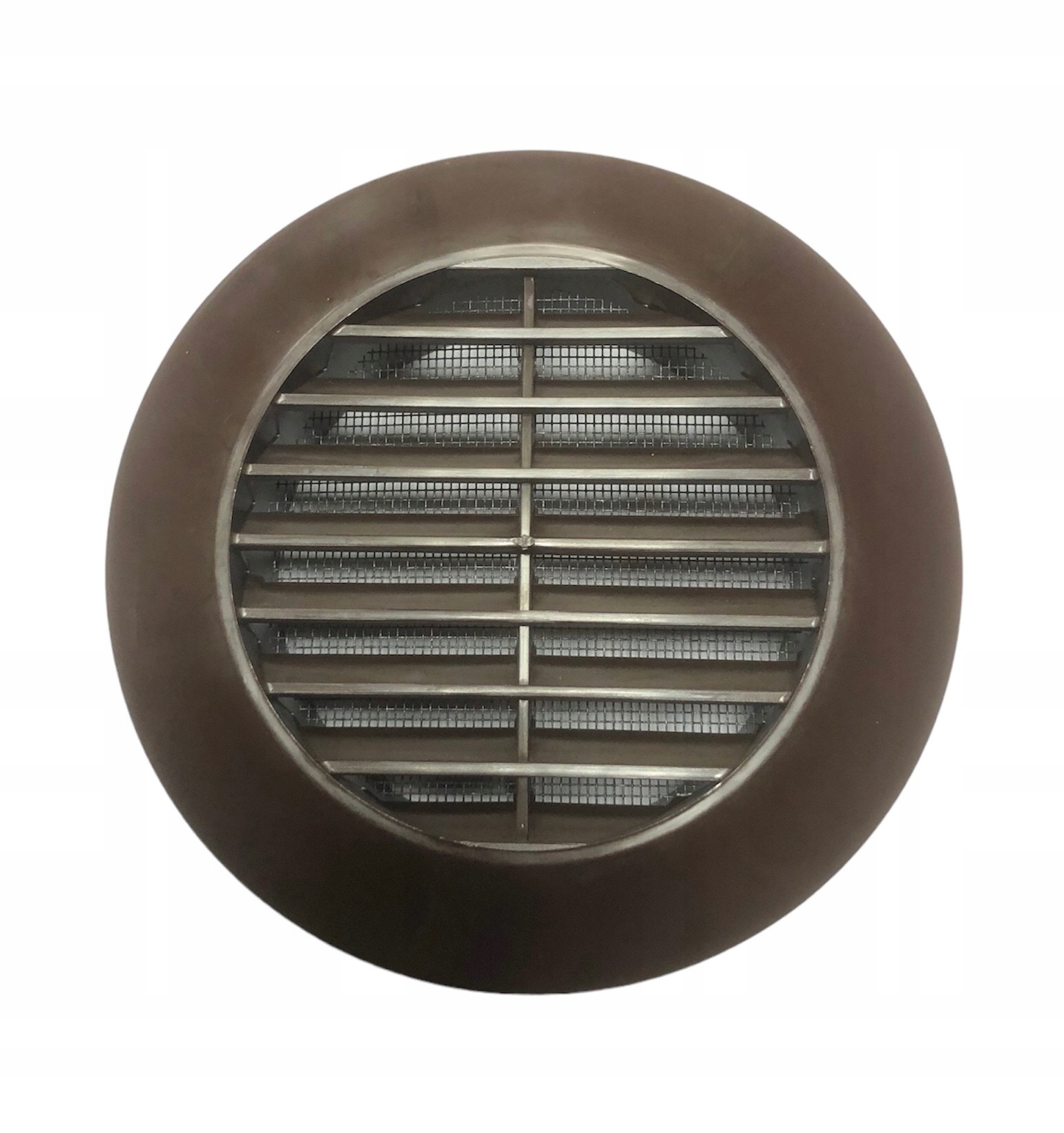 PRZYBYSZ KRATKA WENTYLACYJNA BRĄZOWA OKRĄGŁA SKOŚNA FI 100/140