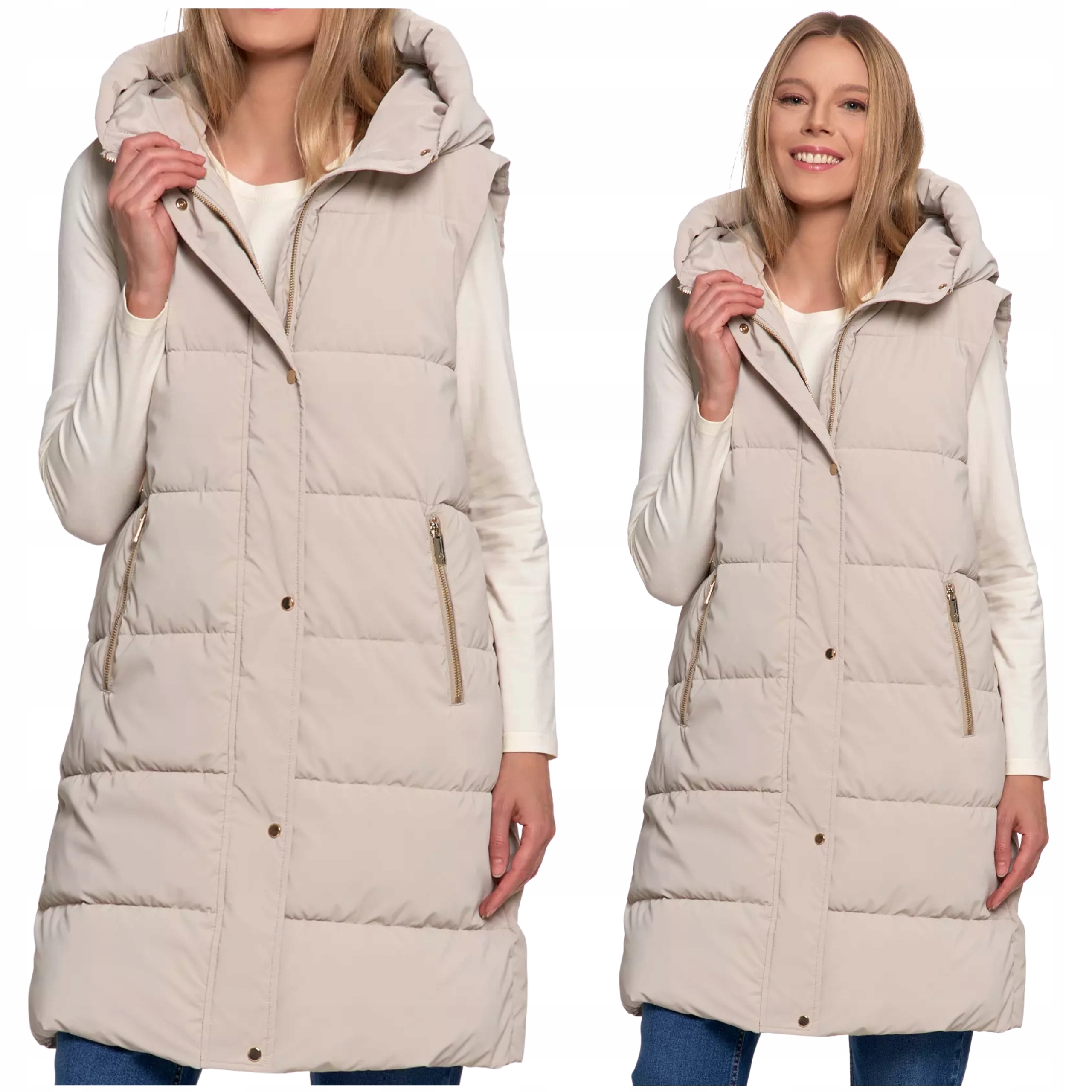 Vesta prošívaná vesta s dlouhým rukávem na podzim, teplá, Moraj S