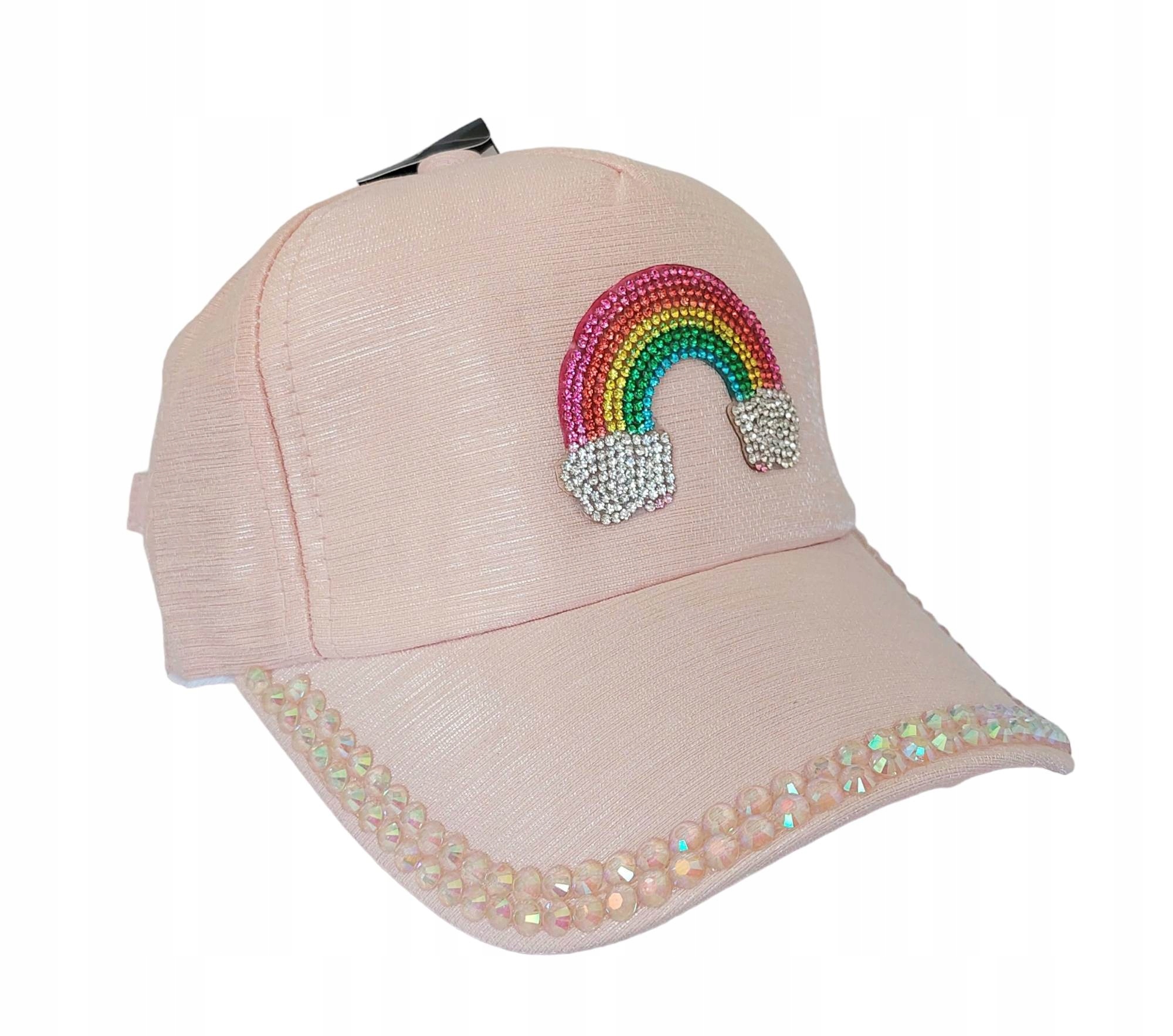 

Czapka Z Daszkiem Dziewczęca 50-55 tęcza cekiny