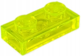 

4You Lego 3023 Płytka 1X2 Trans-Neon Green (2szt)