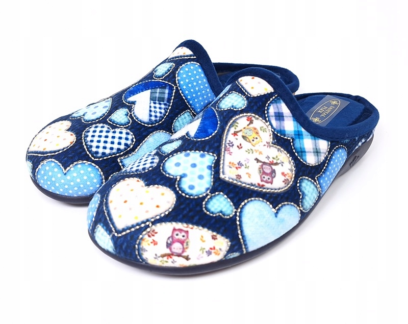 Papuče pantofle srdíčka Sanital Flex tmavě modré Z30519X r40