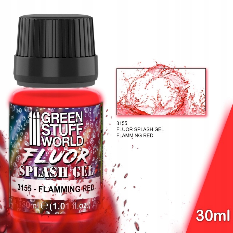 Splash Gel Flamming Red żel akrylowy 30ml