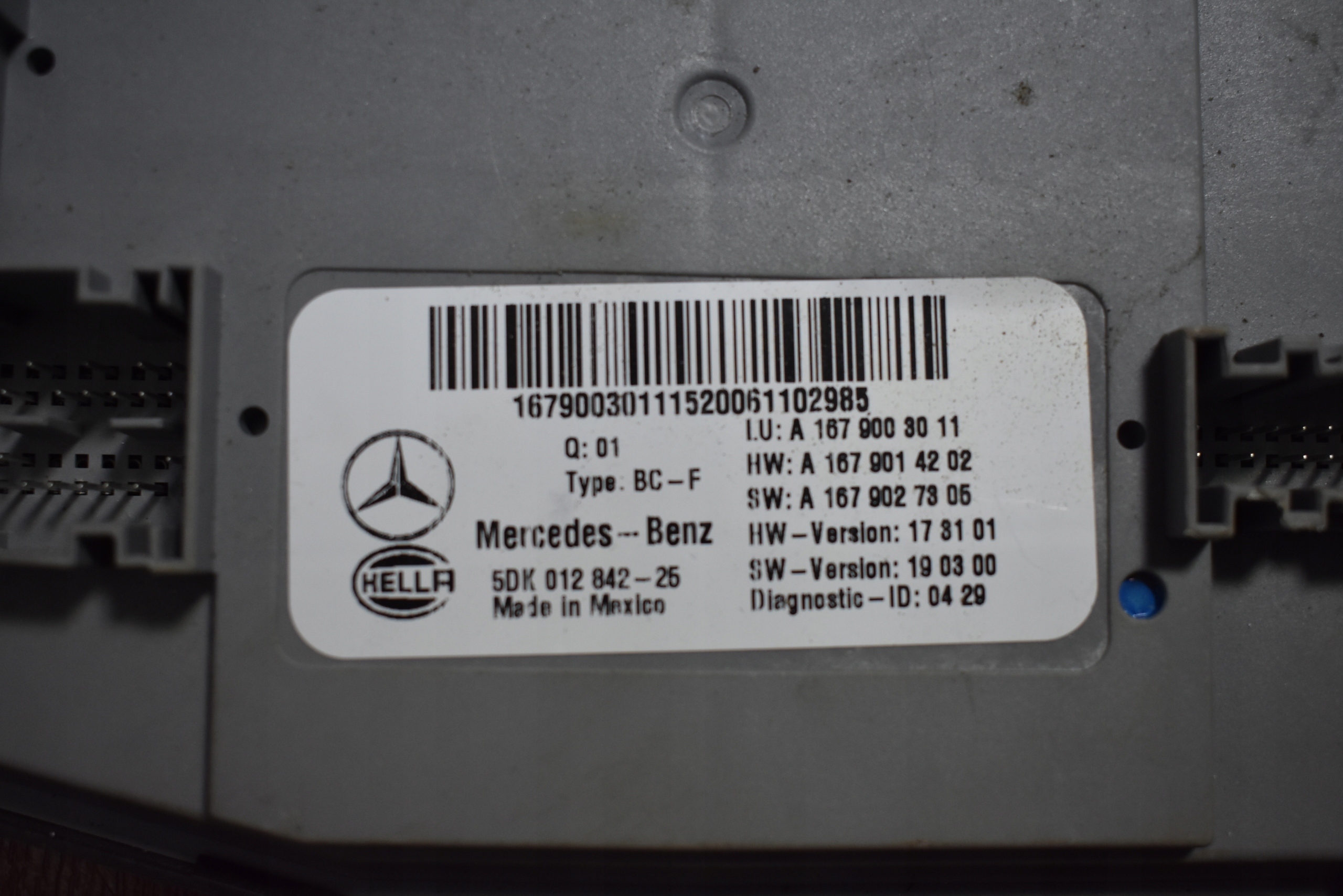 IDEALNY module control unit KOMFORTU MERCEDES W167 1 9