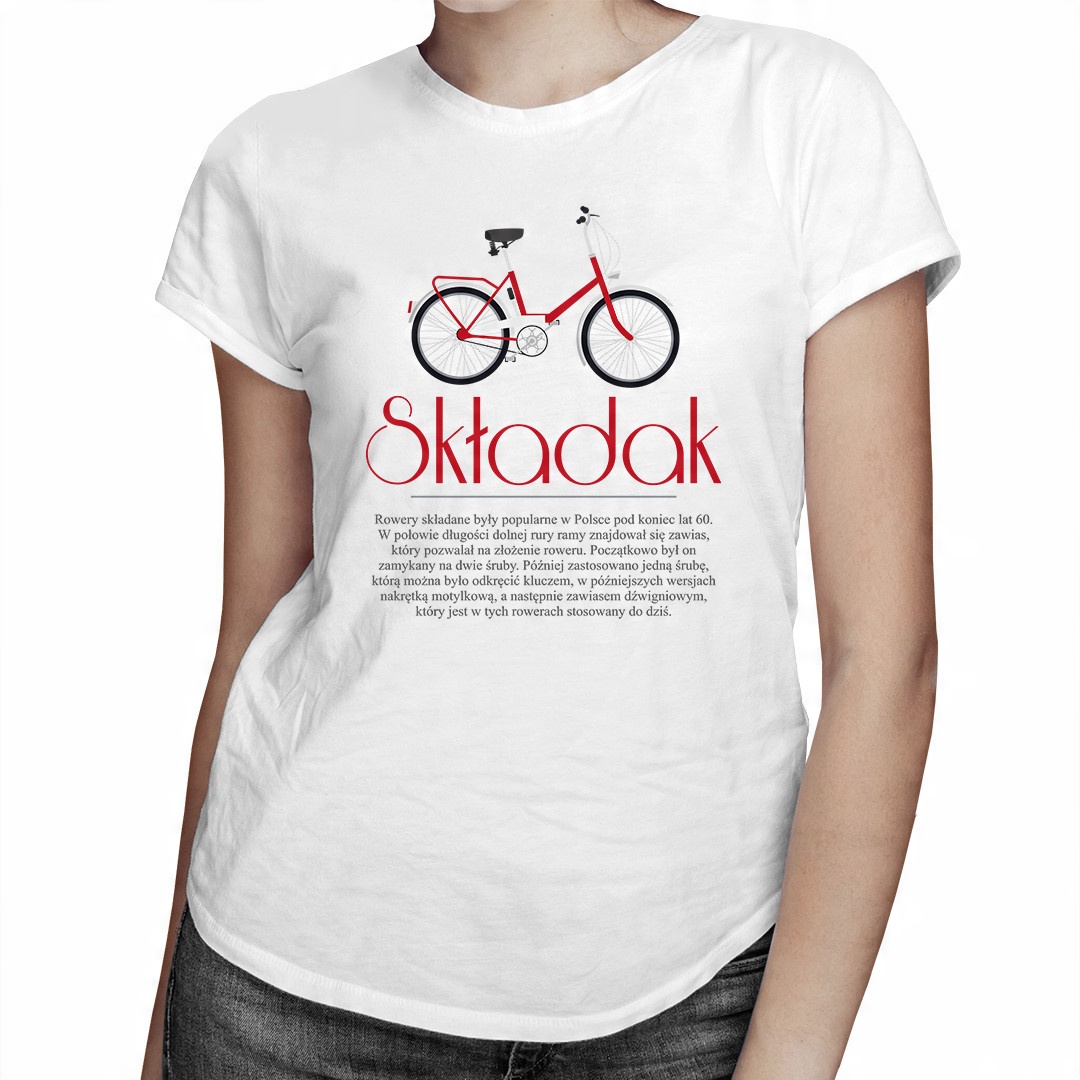 

Składak - koszulka rowerowa prezent dla niej