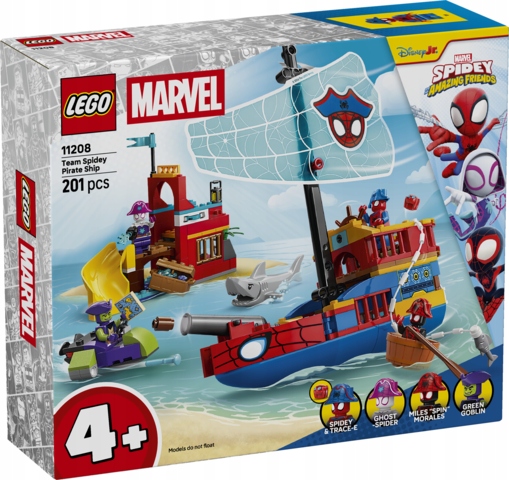 Lego Spidey Loď Spideyho týmu 11208