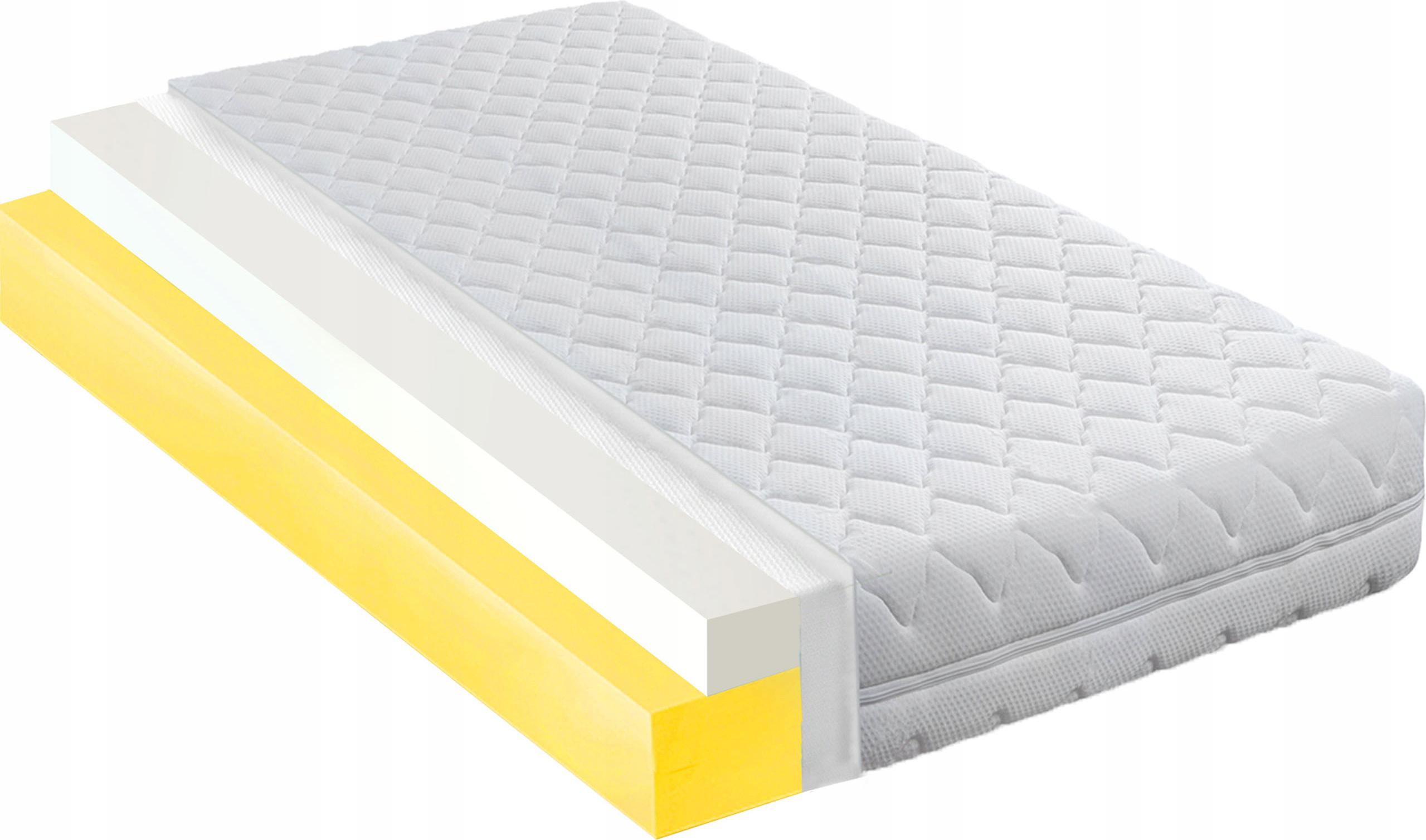 Matrac 90x180 visco 6 cm hypoalergénny H2 stredne tvrdý 16 cm