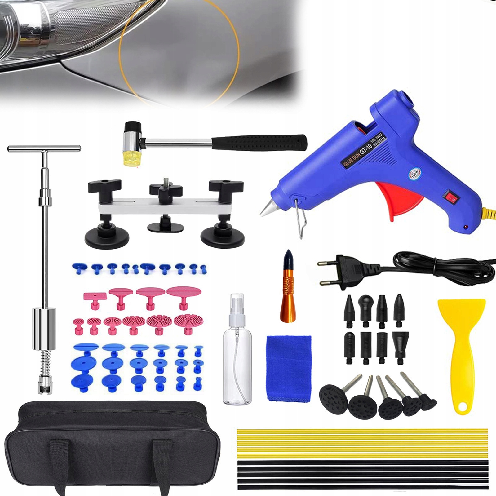 Pdr Sada Nástrojů Pro Odstraňování Promáčklin Pro Vytahování Promáčklin 71 Ks Velká XXL