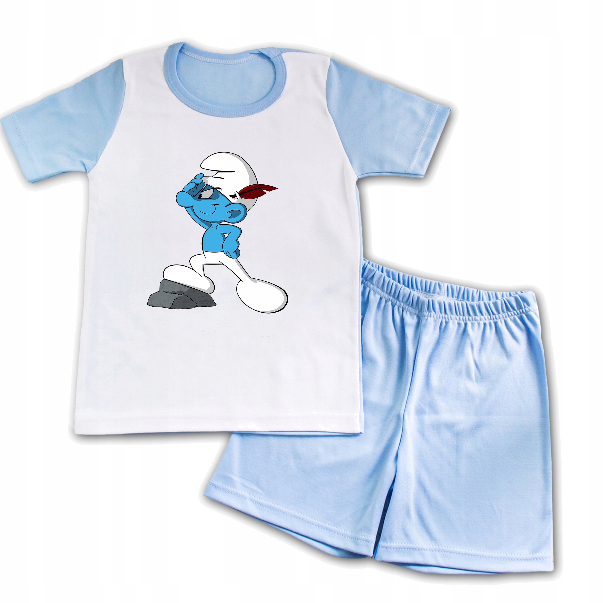 

Piżama Krótki Rękaw Niebieski 110cm Smerfy 01