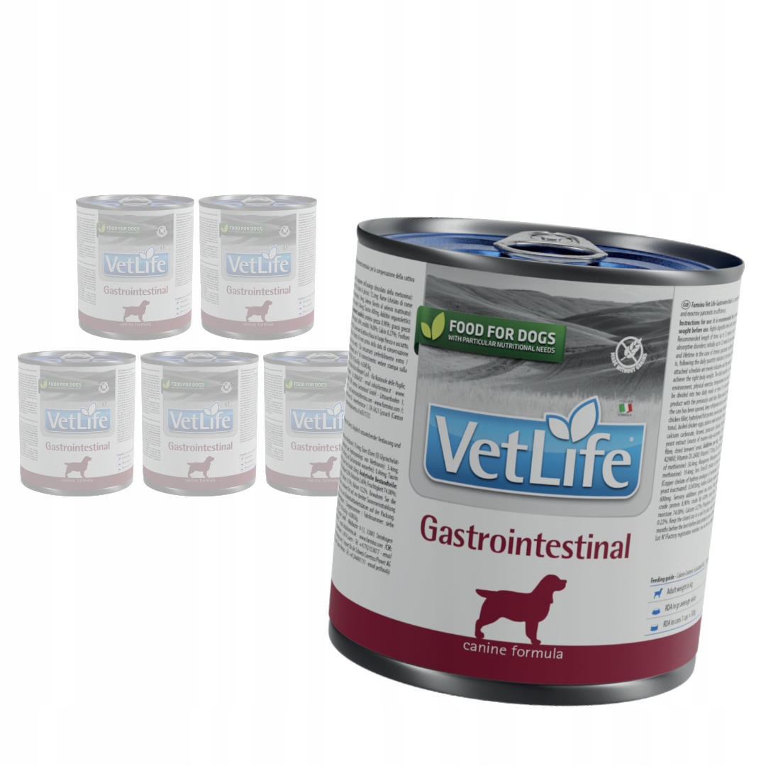 Levně Farmina Vet Life Gastrointestinal Canine 6x300g Vlhké Krmivo pro psy