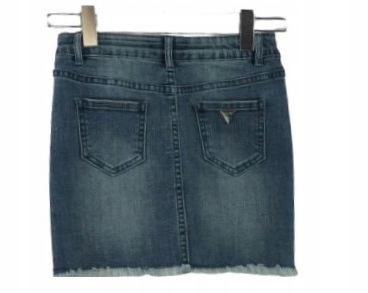 GUESS NIEBIESKA JEANSOWA SPÓDNICA HAFTY (8L) Marka Guess