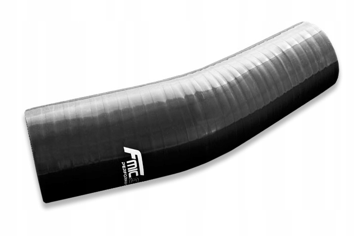 002389/102-B - Силіконовий редукційний лікоть 23 * 89/102mm чорний