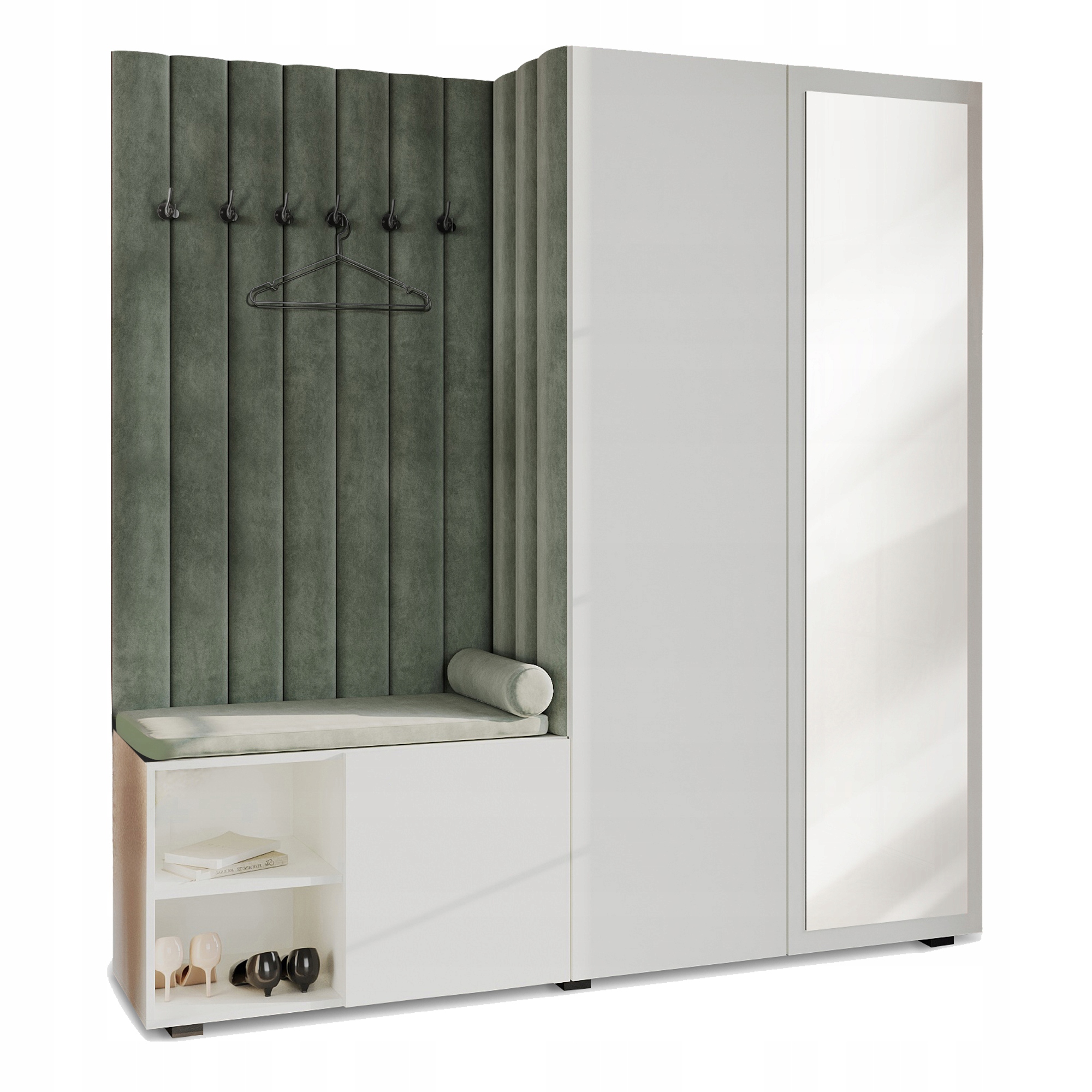 Šatna Předsíň Do Předsíně Se Sedákem Zrcadlo Bílá Pto 33