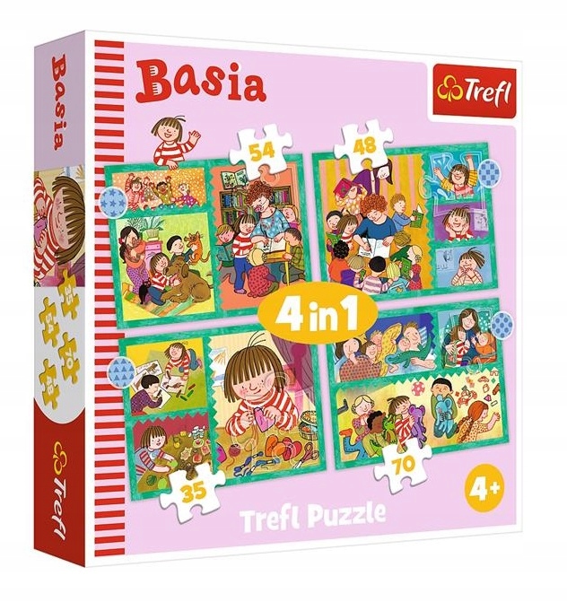 

Puzzle 4W1 Przygody Basi Układanka Trefl