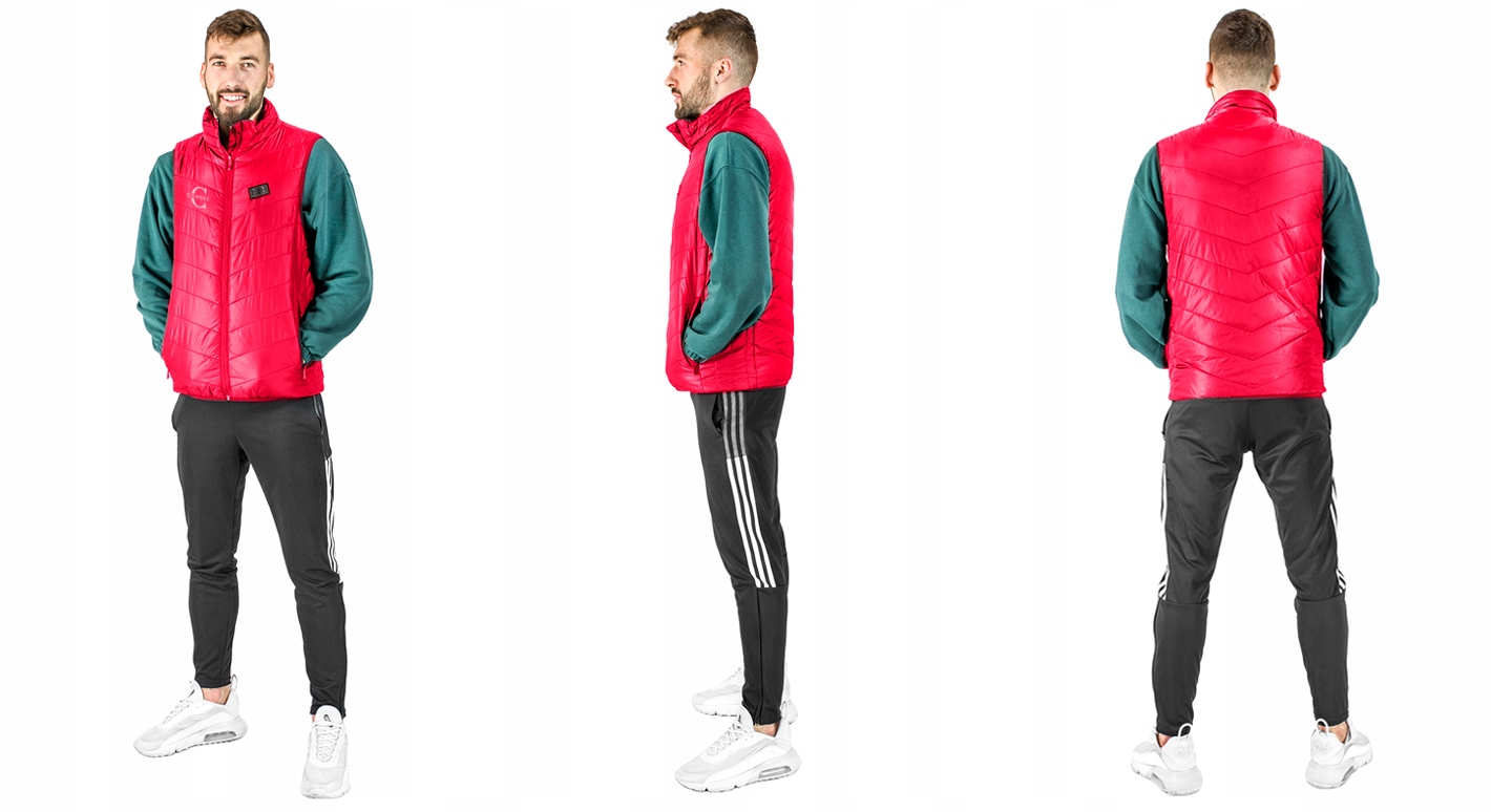 KAMIZELKA PODGRZEWANA USB PIKOWANA BEZRĘKAWNIK DŁUGI MĘSKI POLAROWY XL Rozmiar XL