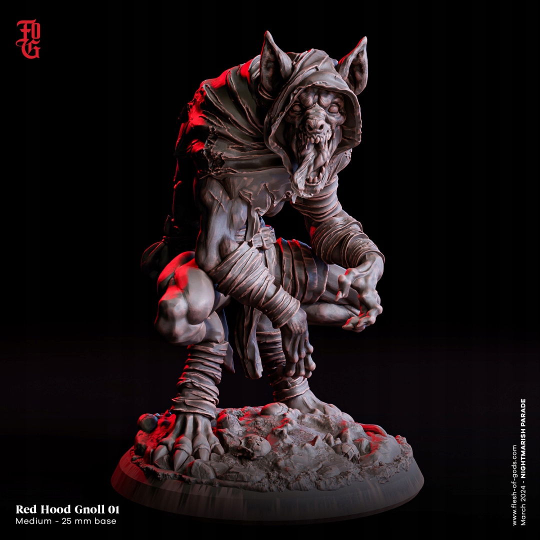 Red Hood Gnoll 01 Figurka RPG DnD Pathfinder