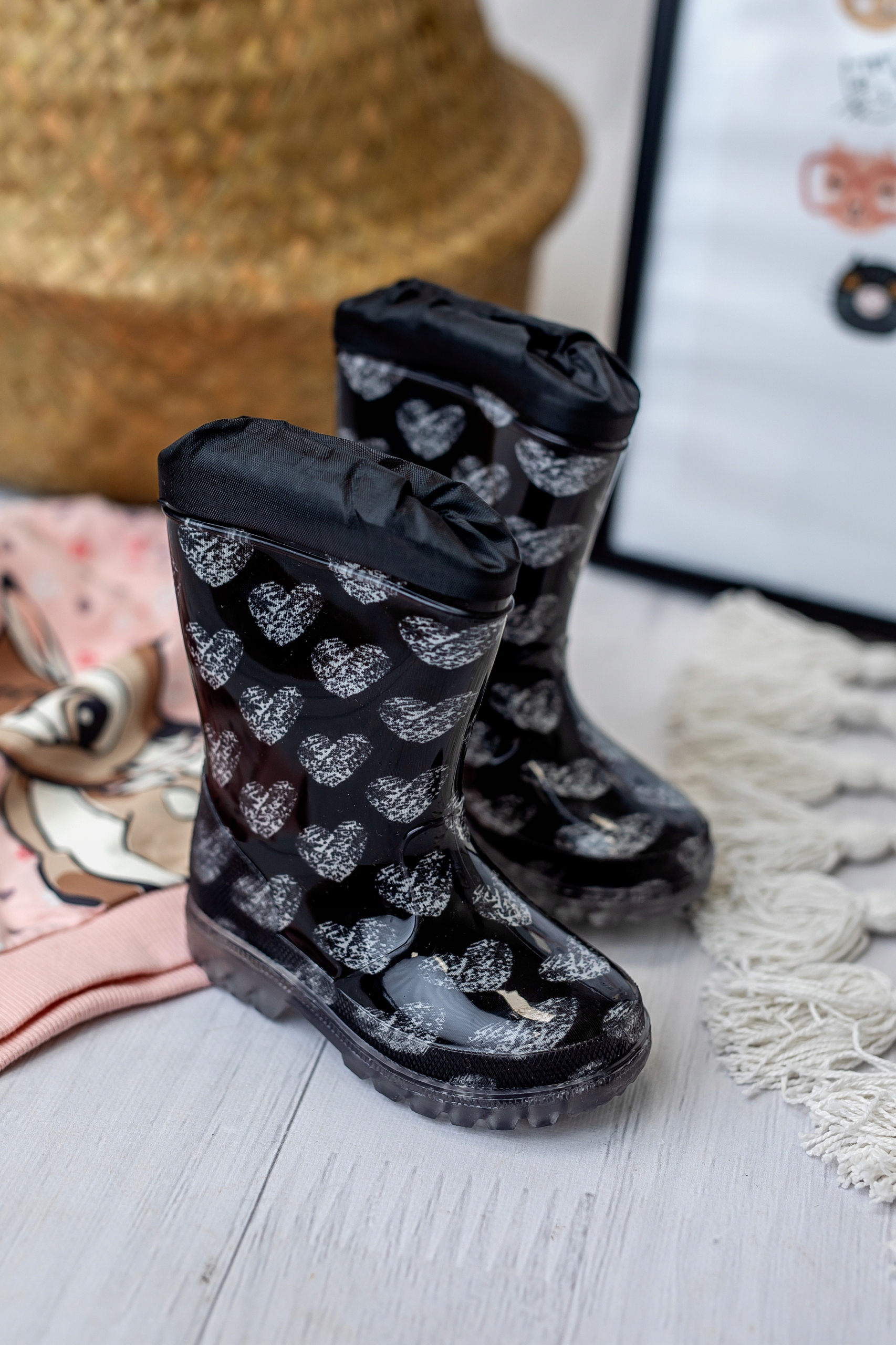 Kalosze GUMOWCE dziecięce czarne WOJTYŁKO (33) Kod producenta 3G4221C