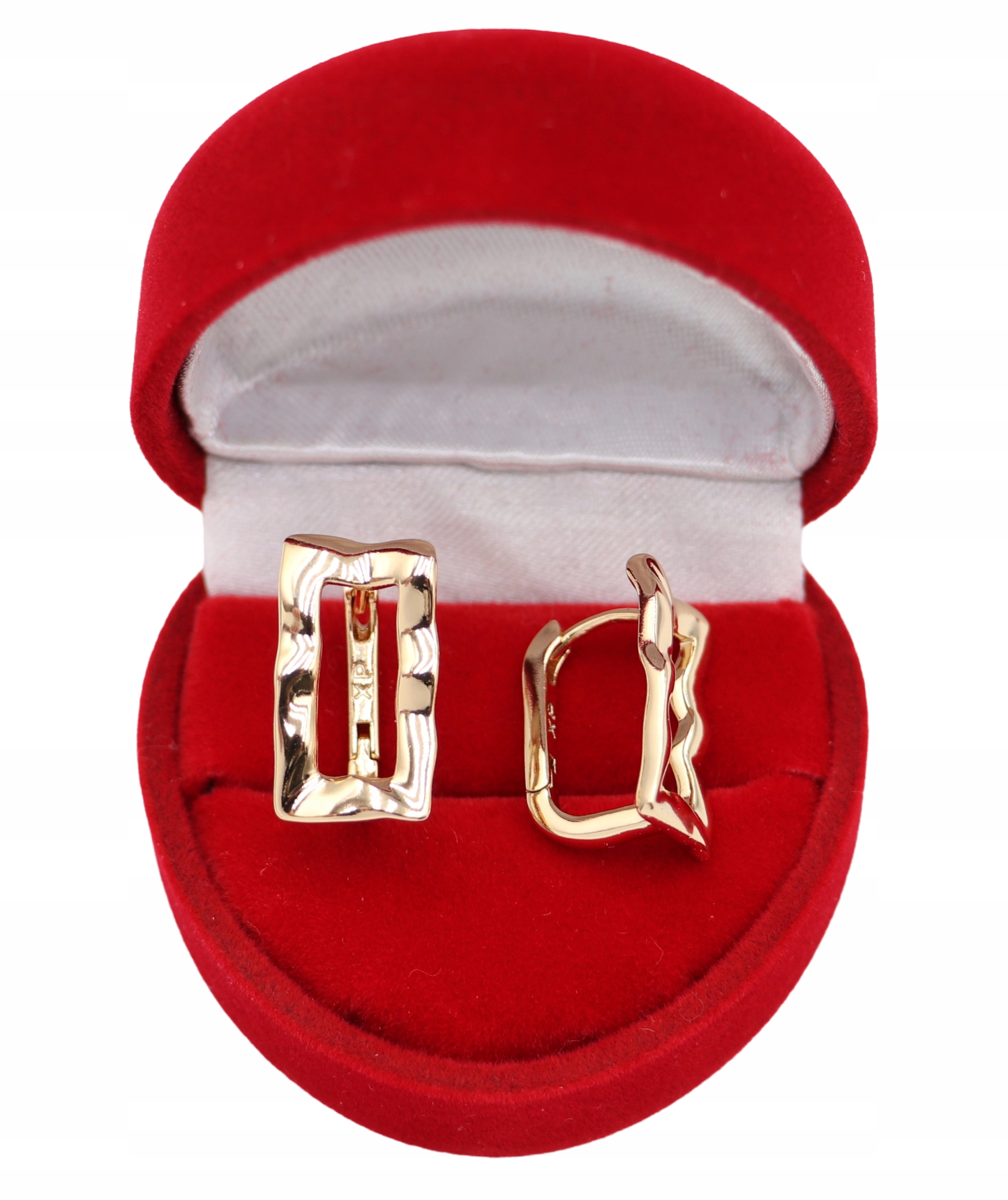 Złote KOLCZYKI ze stali chirurgicznej 316L K124