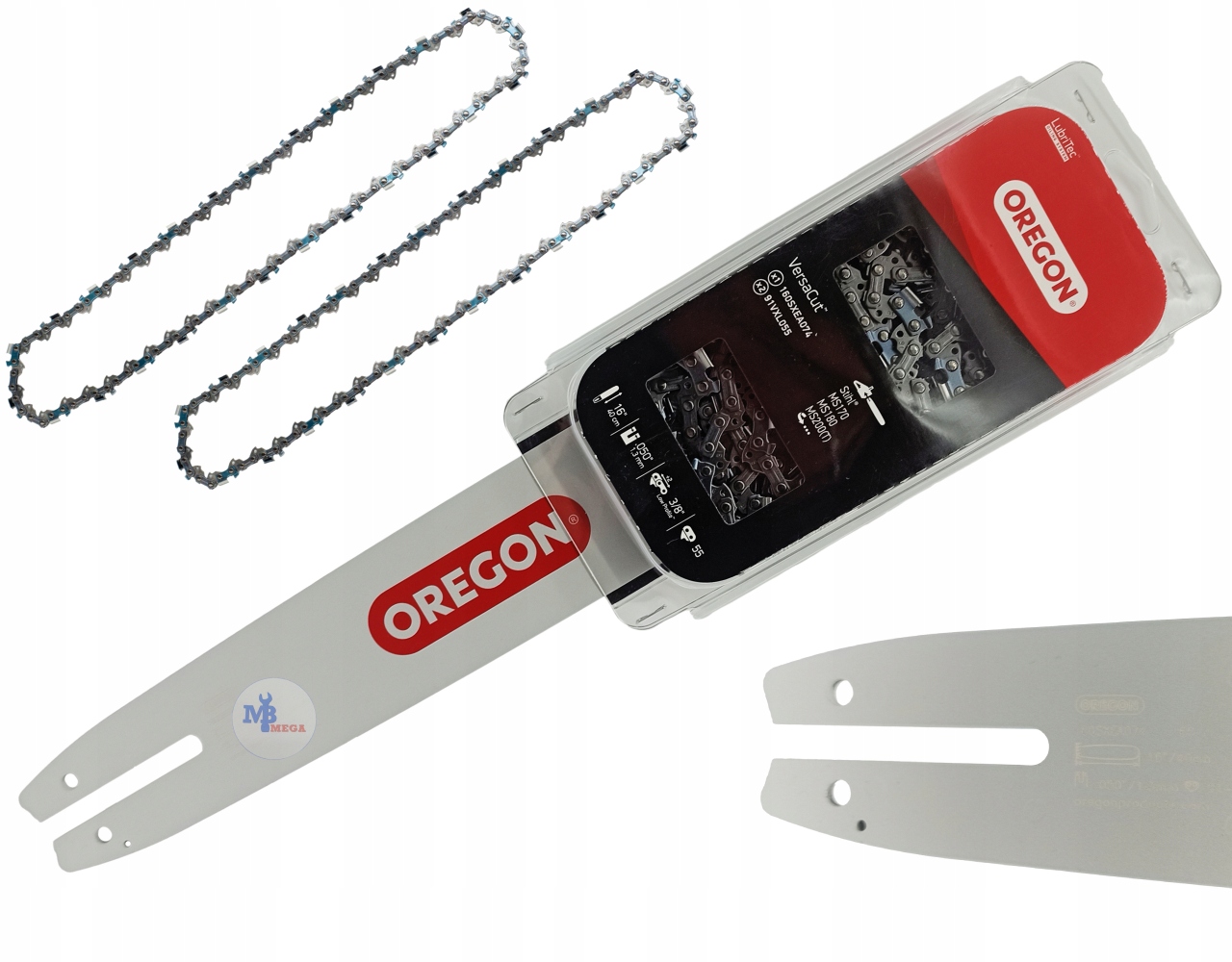 Zestaw prowadnica 40cm 160SXEA074 łańcuch 2x 55ogniw 3/8 1.3mm do Stihl