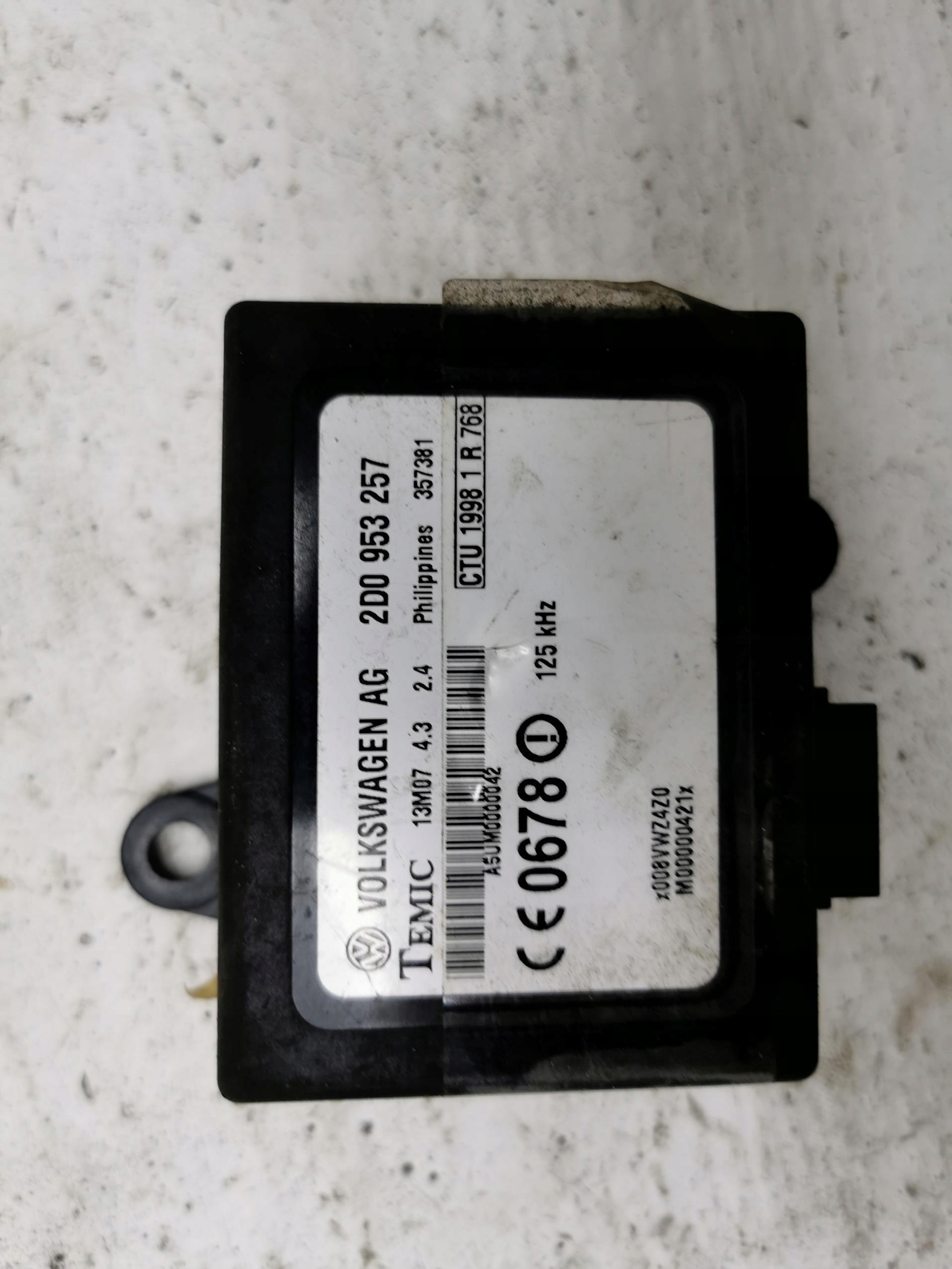 module control unit IMMOBLIZERA VW LT35 2D0953257