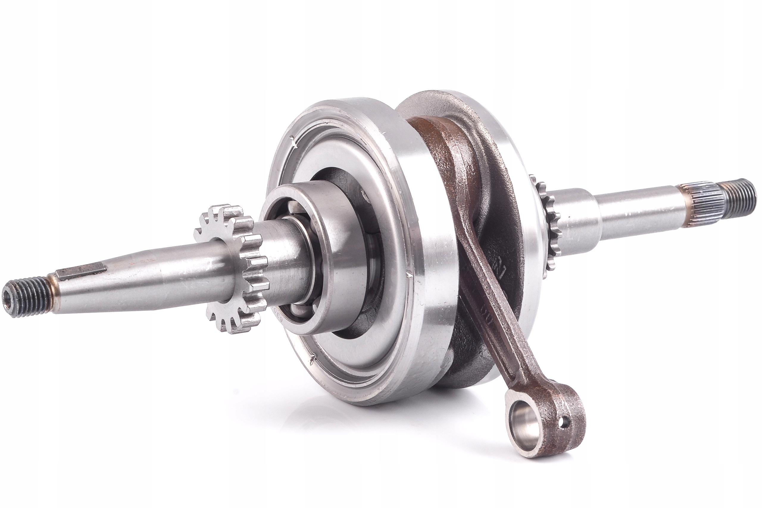 Wał korbowy tuning z łożyskami i kołem rozrządu Quest Romet Kingway 4T