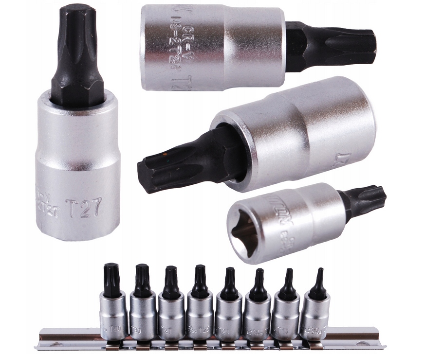 Zestaw Nasadek Torx 1/4' Bity T8 T40 Honiton